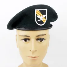 Американский армейский спецназ зеленый берет шапка кепка шерсть размер и Американский Значок со званием мировой военный магазин