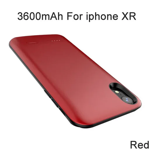 XGODY 6000 мАч чехол для зарядного устройства для Apple iphone XR XSMAX тонкий умный чехол для внешнего аккумулятора защитный чехол для iphone XR XSMAX - Цвет: 3600mAh For XR