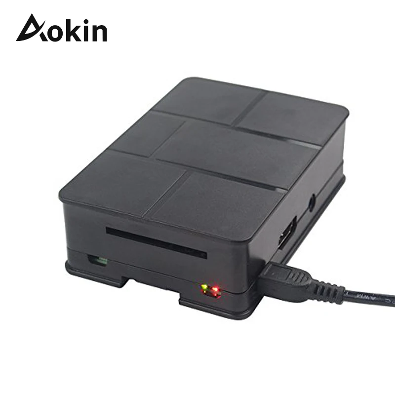 

For Raspberry Pi 3 model B Case Cover Black Shell ABS Plastic Box for Raspberry PI 2 Model B and Model B+