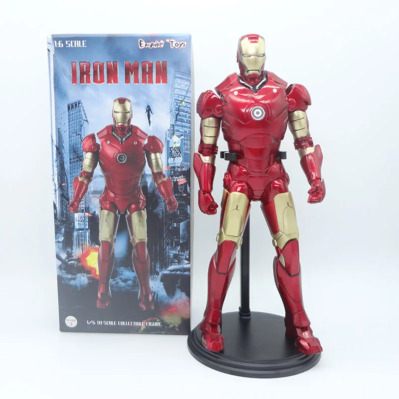 

Avengers Iron Man MK3 Action Figure 1/6 scale painted figure Iron Man Mark 3 PVC Action Figure Collectible For Kids
