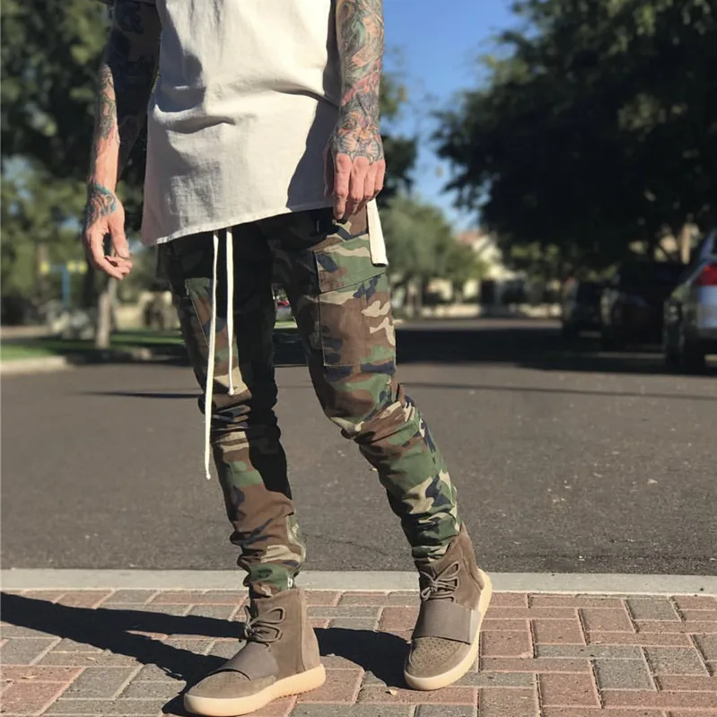 camo drawstring pants