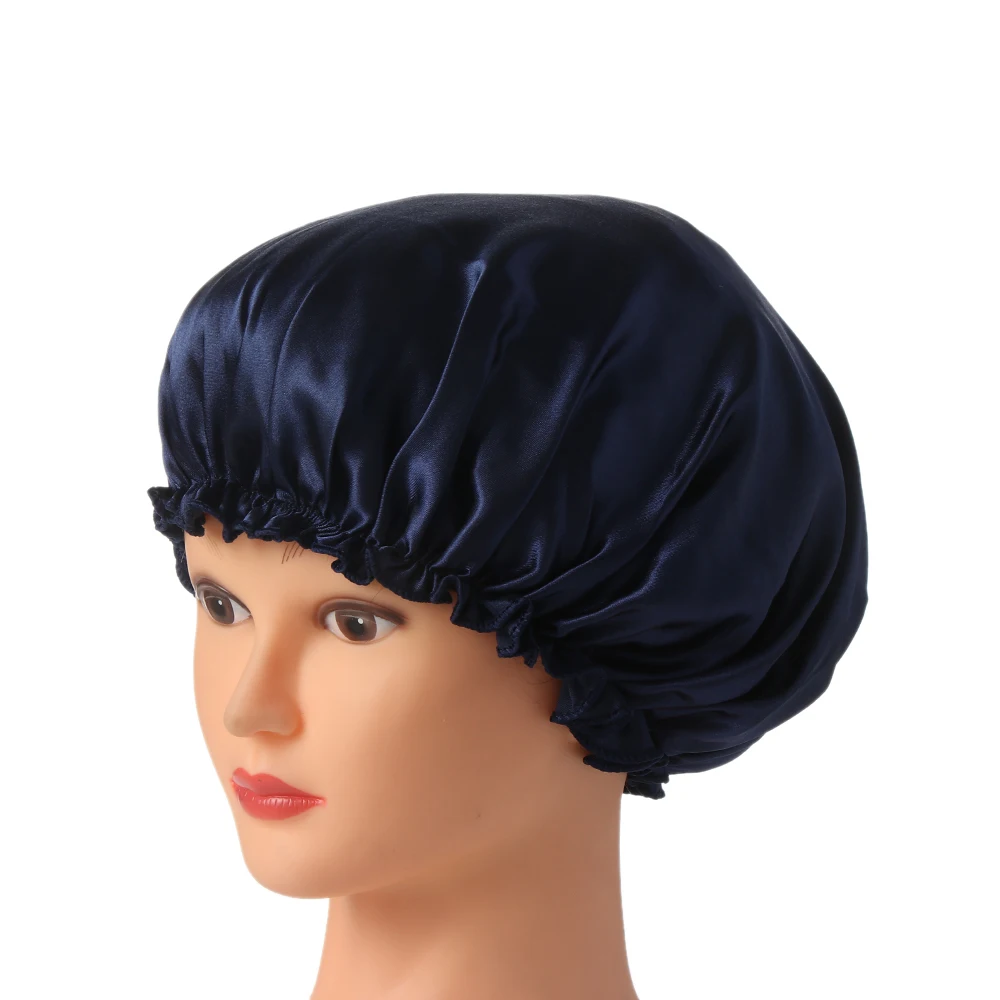 

1PC New Style Women Night Sleep Hat Long Hair Care Chemo Cap Satin Bonnet Cap Head Wrap Covers