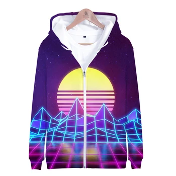 

2019 hot sale Vaporwave Style Zipper Jacket 3D Hoodies Sweatshirt men Harajuku Vaporwave Style Hoodies men Plus Size for men