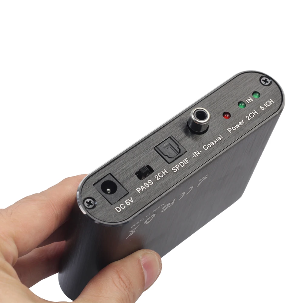  5.1 Audio Rush Digital Sound Decoder Convertitore AC3/DTS RCA Converter Gear Surround Rush Digitale