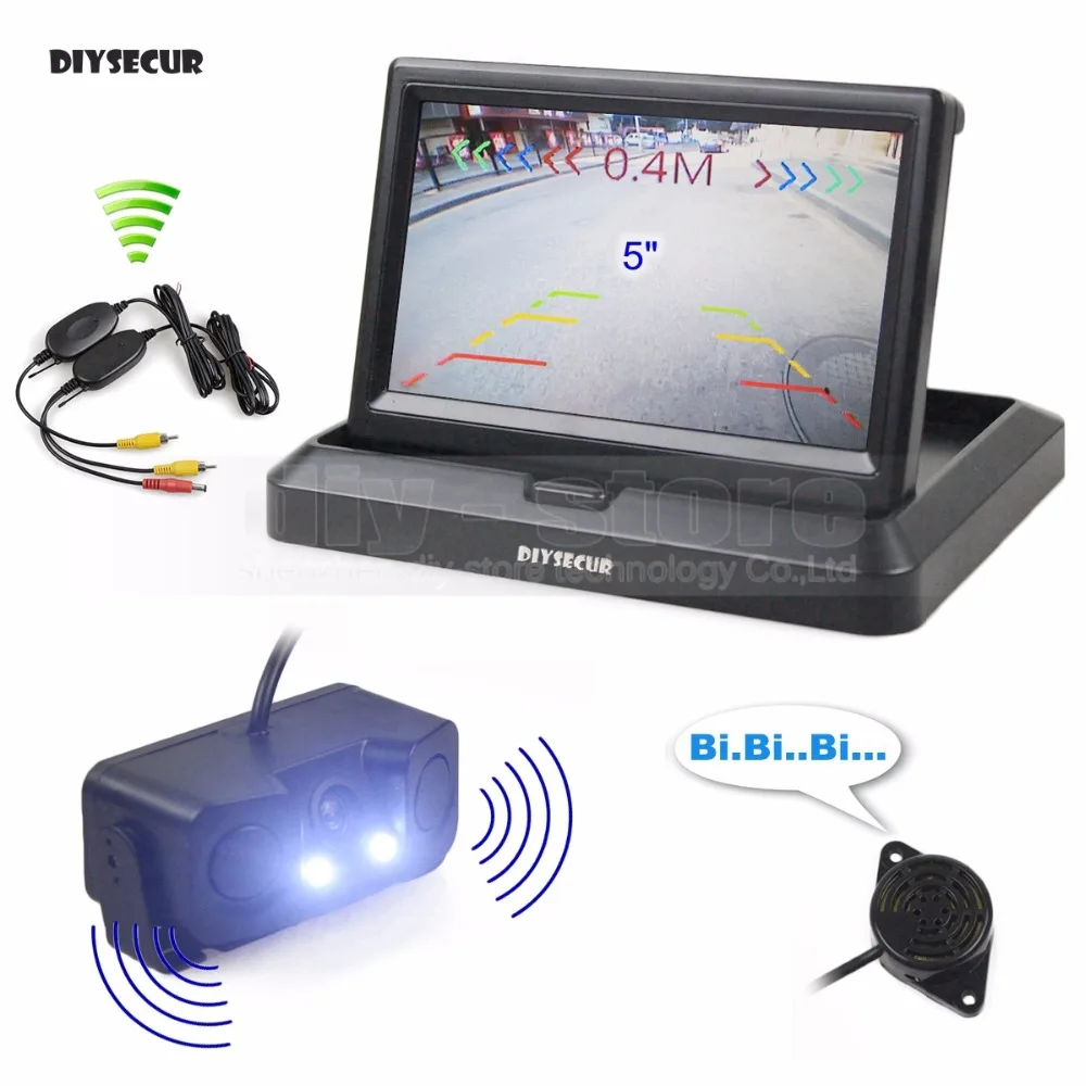Buy DIYSECUR Wireless 5 Inch Car Reversing Camera Kit