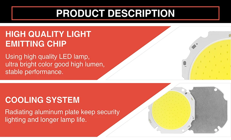 Светодиодный COB Чип 30 Вт 50 Вт высокая яркость лампы вход 30-34 в нужен драйвер DIY для наружного прожектора светильник Точечный светильник Холодный белый Теплый белый
