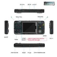 Q9 3000 игры ретро портативная игровая консоль 60 Гц портативные консоли " мини-Видео игровой плеер 360 градусов контроллер PK RS-97 Plus