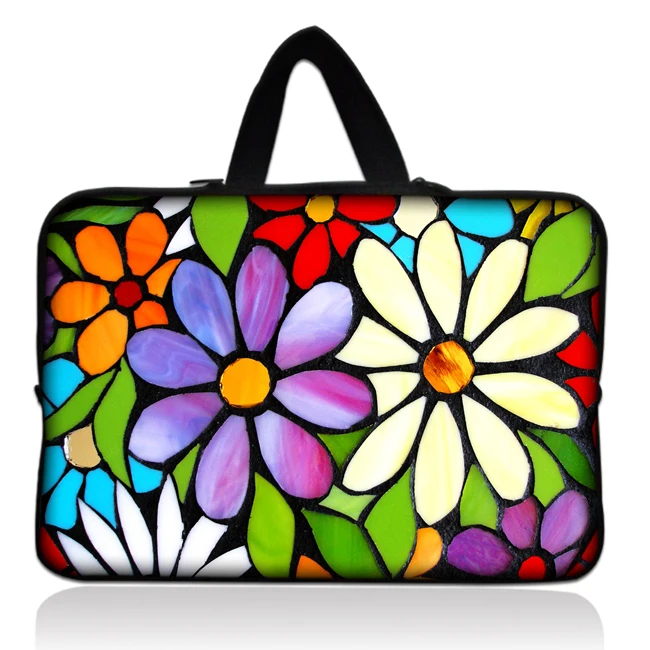 

13" Colorful Flower Neoprene Soft Laptop Sleeve Bag Case Cover +Hide Handle For MacBook Pro 13.3",Air,Acer Aspire S3 S7