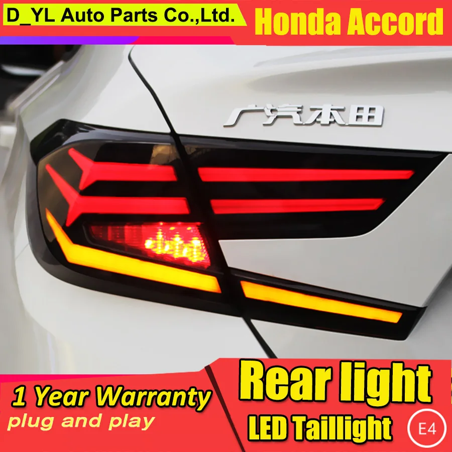 Динамический сигнал поворота Автомобильные задние фары для Honda Accord задние фонари светодиодный DRL ходовые огни Противотуманные фары Задние парковочные огни