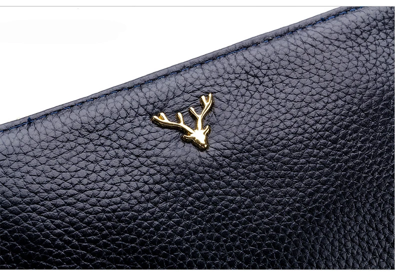 Bolsas de Couro Simples Moda Zipper Dia