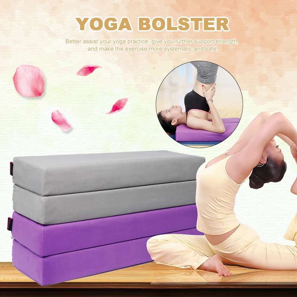 Складной Yoga Block Bolster Brick для Yin Yoga коврик моющийся чехол из органического хлопка Подушка Fittness для восстановительного Подушечка Для Йоги