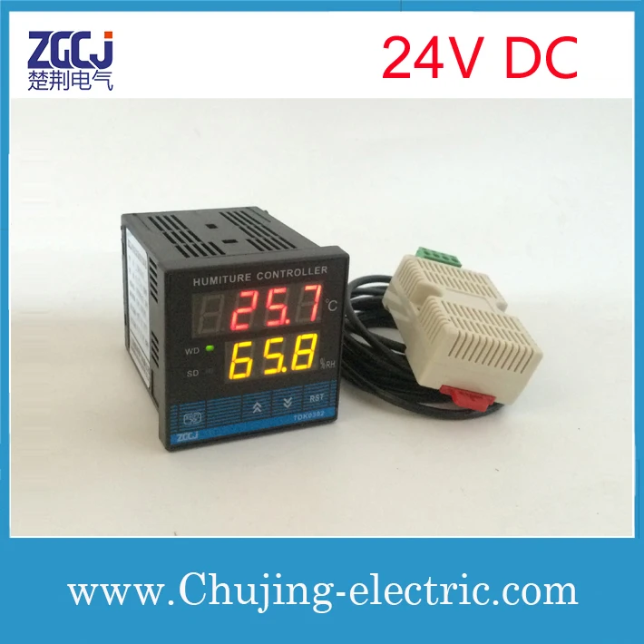 Free shipping !! 24V DC temperature and humidity controller with