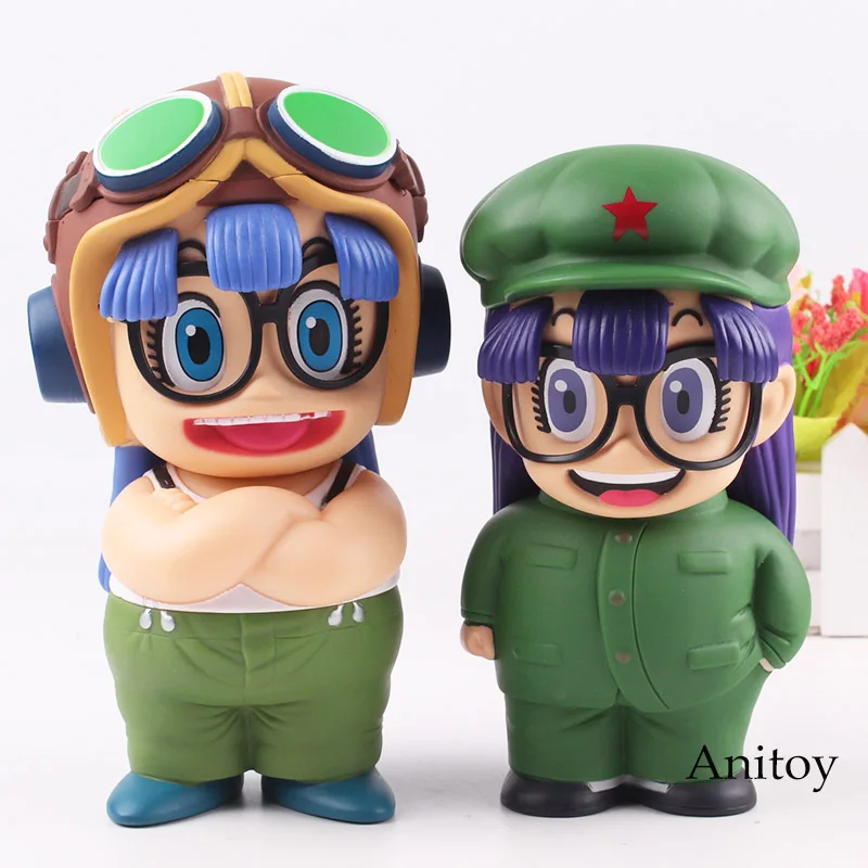 

Dragon Ball Figure Banpresto Dr.Slump Arale Wearing Military Uniform PVC Figure Anime Collection Model Hot Toys 2 Styles