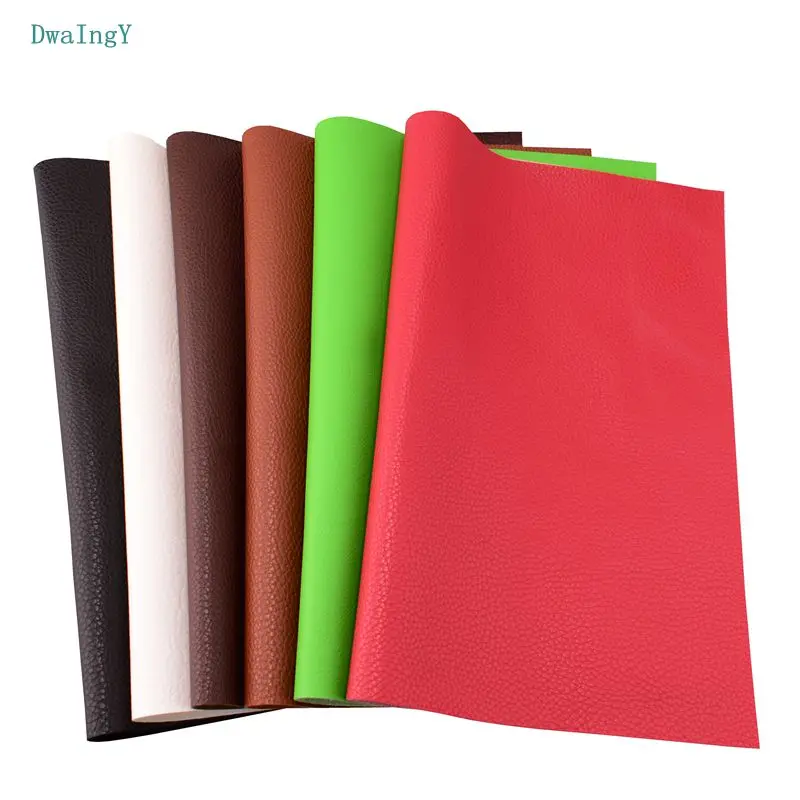 

DwaIngY Pure color series PU Synthetic Faux Leather fabric For Patchwork DIY&Sewing Quilting sofa seat craft material 20cmx30cm