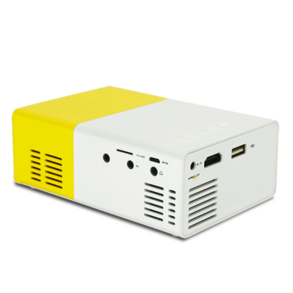 

YG300 LED Home Cinema Projector Portable Multimedia Theater Mini Projector Multifunction Compact Pocket Size