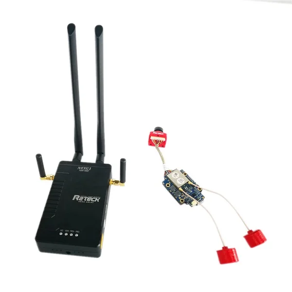 US $339.00 R2Teck NEXG1 720P480P Digital ZeroDelay Wireless Transmission System 480p 700m 720p 400m Distance With 200MW Output Power FPV