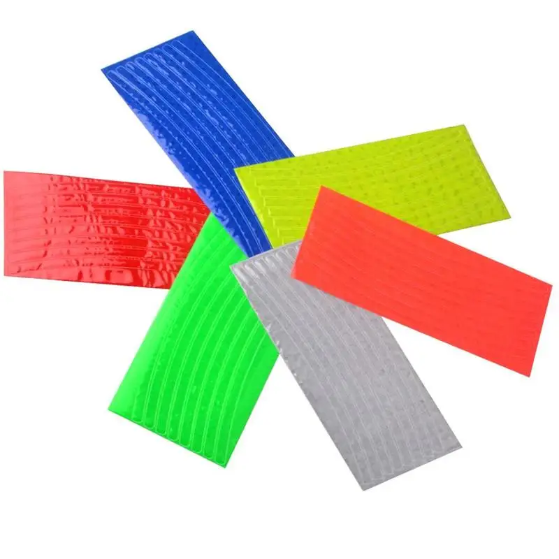 Bicycle Reflector Fluorescent MTB Bicycle Sticker Bicycle Rim Reflective Stickers Decal Accessories