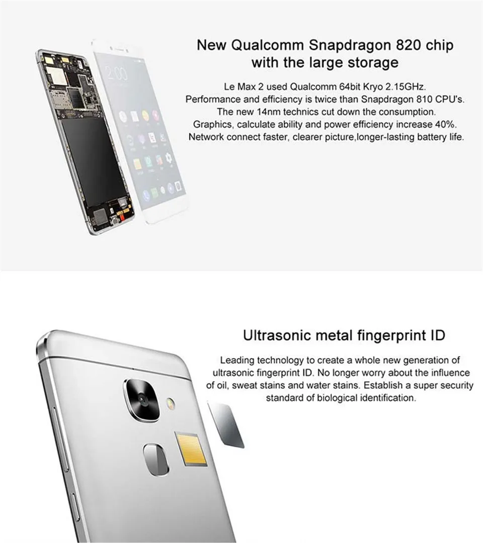 LeEco LETV LE MAX 2 Ultrasonic Touch ID 4GB RAM 32GB ROM05