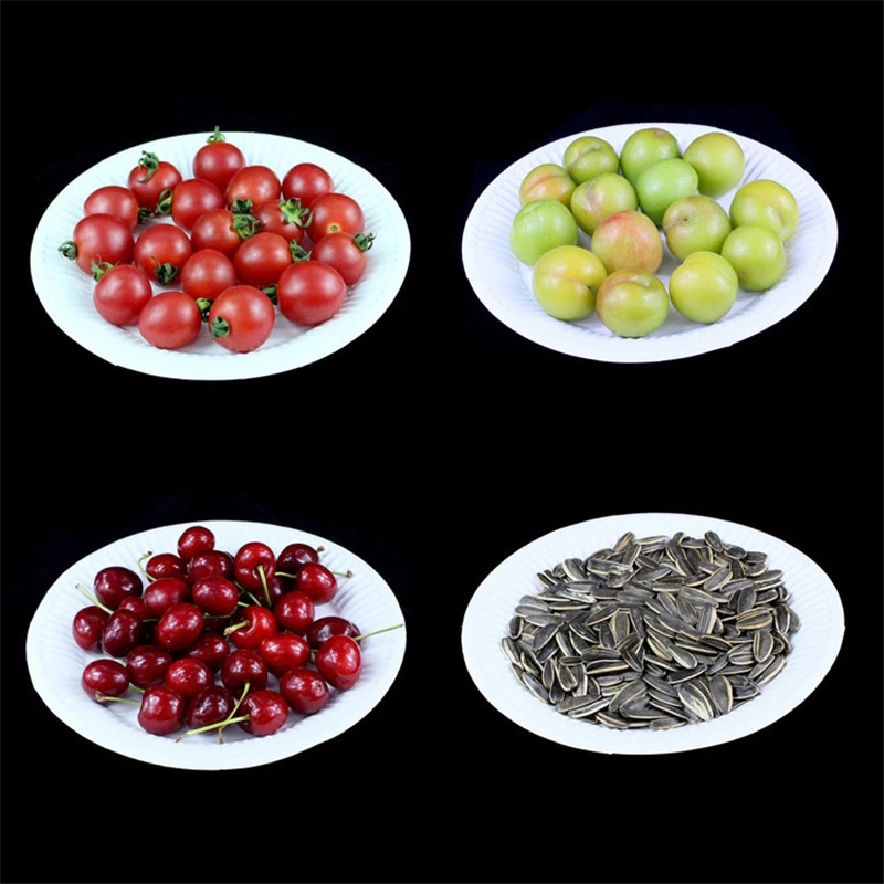 

10 Pack disposable party plates Tableware Wholesale Handmade DIY Barbecue Special Paper Plates Painted Paper 6/7/8 Inches AB212