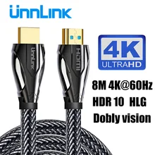Unnlink Long HDMI Cable HDMI 2.0 4K@60Hz 3m 5m 10m 15m HDCP 2.2 HDR for Projector Splitter Switch PS4 LED TV mi box s Computer Unnlink Long HDMI Cable HDMI 2.0 4K@60Hz 3m 5m 10m 15m HDCP 2.2 HDR for Projector Splitter Switch PS4 LED TV mi box s Computer
