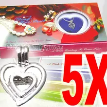 Популярный подарок 5X смешанные различные Подвески Любовь пожелание Жемчужное ожерелье Набор /розничная