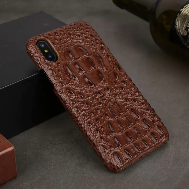 Чехол для Iphone 11 pro X Xs Max Xr 6 6s 7 8 plus apple Capa Funda Etui Роскошный кожаный чехол для телефона аксессуары Coque Shell - Цвет: Brown