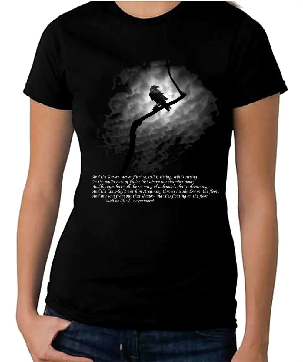 

Edgar Allan Poe The Raven Women's T-Shirt - Goth Gothic