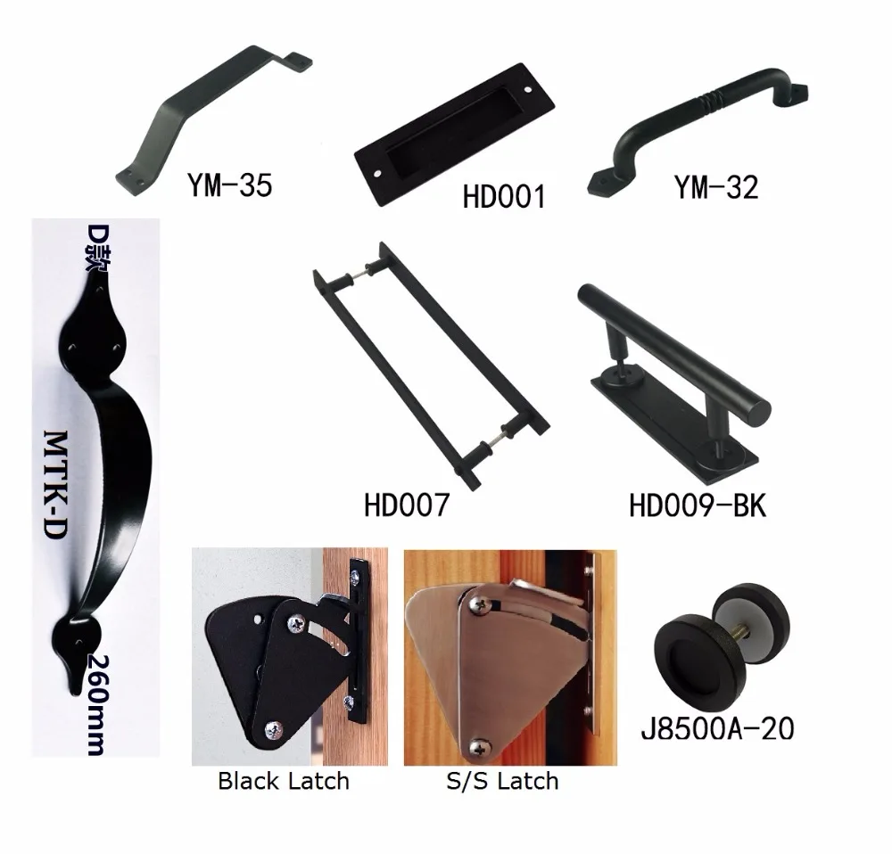 

Black Country Barn Sliding Door Pull Handle Knob Latch Hardware Antique Vintage