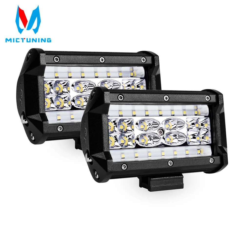 

Top 2pcs 5 inch 140W LED Work Light Bar Super Flood 5" Quad-Row LED Pods Off road LED Light Bar for Jeep SUV ATV UTV Truck Boat