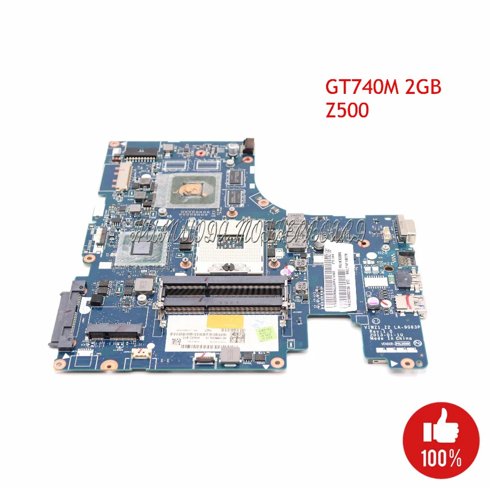 Материнская плата NOKOTION viwz1 _ Z2 для ноутбука Lenovo IdeaPad Z500 15 дюймов DDR3 GT740M 2 Гб HM76