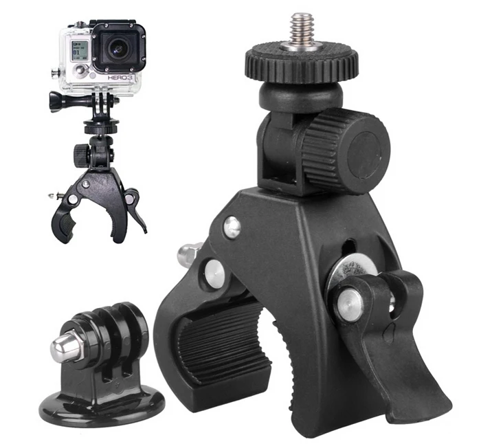 GoPro Accessory Quick Clip Bicycle Bike Mount with Tripod Adaptor for Hero1 2 3 3 Cameras