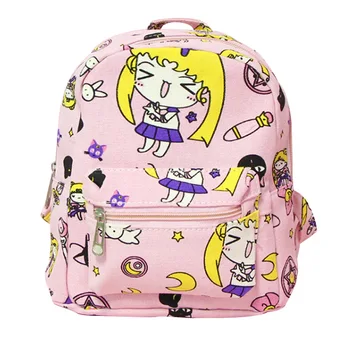 

Japanese Cartoon Sailor Moon Cute Shoulder Bag Women Canvas Mini Daypack Back Pack Travel Backpack Ladies Backpacks