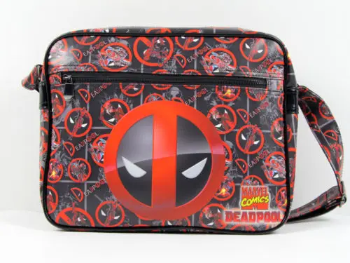

Marvel X-Men Deadpool Logo Multi-Color Leather Messenger Shoulder Bag