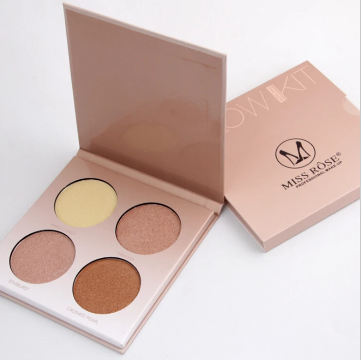 Miss Rose Makeup Brighten Bronzer and Highlighter 4 Colors Shimmer Matte Contour Glow Kit 3D Face Powder Pallate Beverly Hills | Красота и