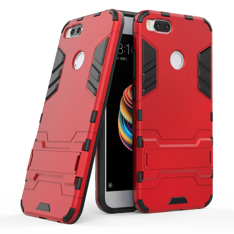 

Armor Case For Xiaomi Mi 5X A1 Matte Silicone Cover Case for Xiomi Mi5X MiA1 360 Protective Cases Capa Coque With Stand
