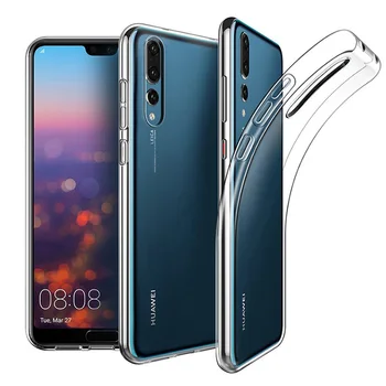 

100pcs Anti-knock Clear Crystal Soft TPU Cover For Huawei P30 P20 Pro P10 Plus Nova 4E 3E Protective Back Ultra Thin Gel Cover