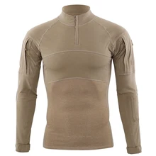 Пеший Туризм рубашка с длинным рукавом тактическая рубашка 5XL военный военные футболки кемпинга одежда для охоты Открытый спортивные рубашки