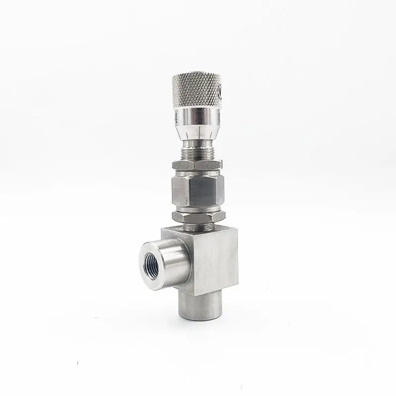 G 1/" 1/4" NPT 3/" 1/2" 304 SS угловой микроизмерительный игольчатый клапан WL94H-320P регулирующий клапан с регулируемым потоком 32 МПа