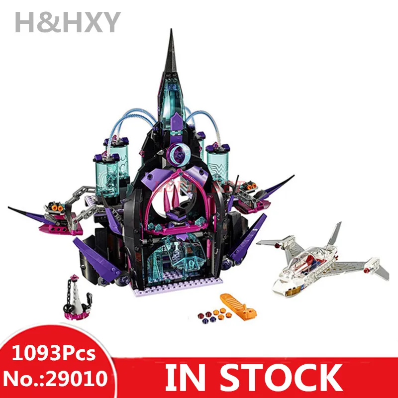 

IN STOCK H&HXY 29010 1093Pcs Super hero Eclipso Dark Palace Girl LEPIN Building Block Compatible 41239 Brick Toy Christmas gift