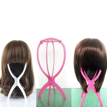 

Plastic Stable Folding Wig Hair Hat Cap Durable Stand Holder Display Hair Accessories Hot Mdf