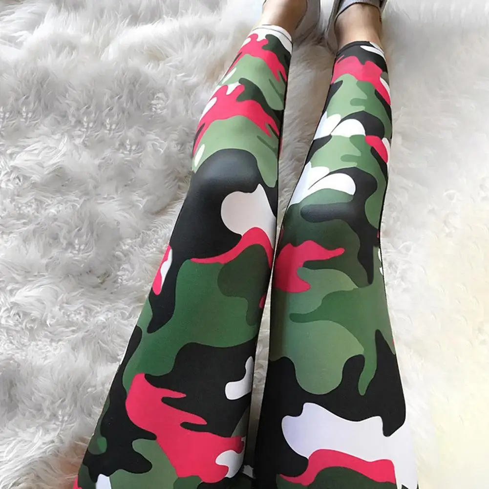 Sexy Camouflage Sports Yoga Pants Gym Leggings Women Sweat Pants Yoga Clothing Running Sports Pants Female