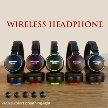 

SMILYOU LED Light Cool Children Wireless Headphones Bluetooth 5.0 Earphones Gaming Headset With Mic For All Phones As Gift
