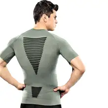 Men GYM Quick Dry Tee Sport Running Yoga Fitness Top Mens Compression Short Sleeve Basketball font