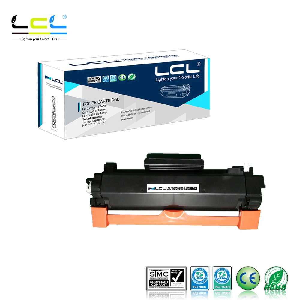 

LCL TN2420 TN-2420 TN2410 TN-2410 3000 Pages black (1-Pack) Toner Cartridge Compatible for Brother HL-L2375DW DCP-L2550DW