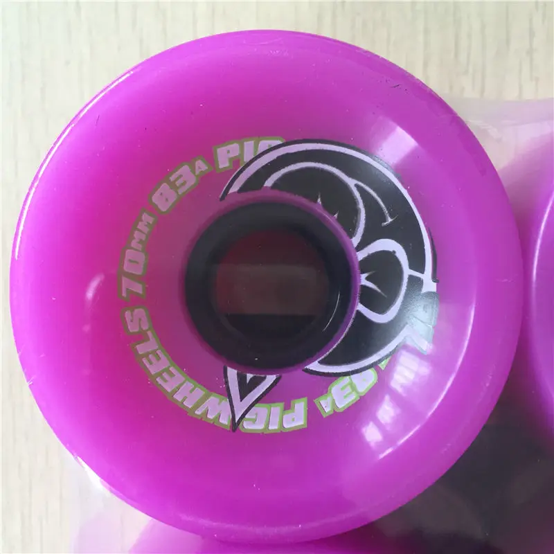 70mm PIG AND ELEMENT LONGBOARD WHEELS  (3)