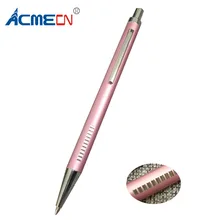 ACMECN розовая шариковая ручка алюминиевая шариковая ручка металлическая заправка Школьные Инструменты для письма модные подарки ручка для леди