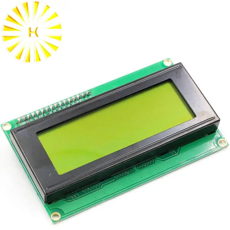 1 шт. ЖК дисплей 2004 + I2C 20x4a желтый/зеленый экран HD44780 символьный ЖК/w IIC/I2C модуль