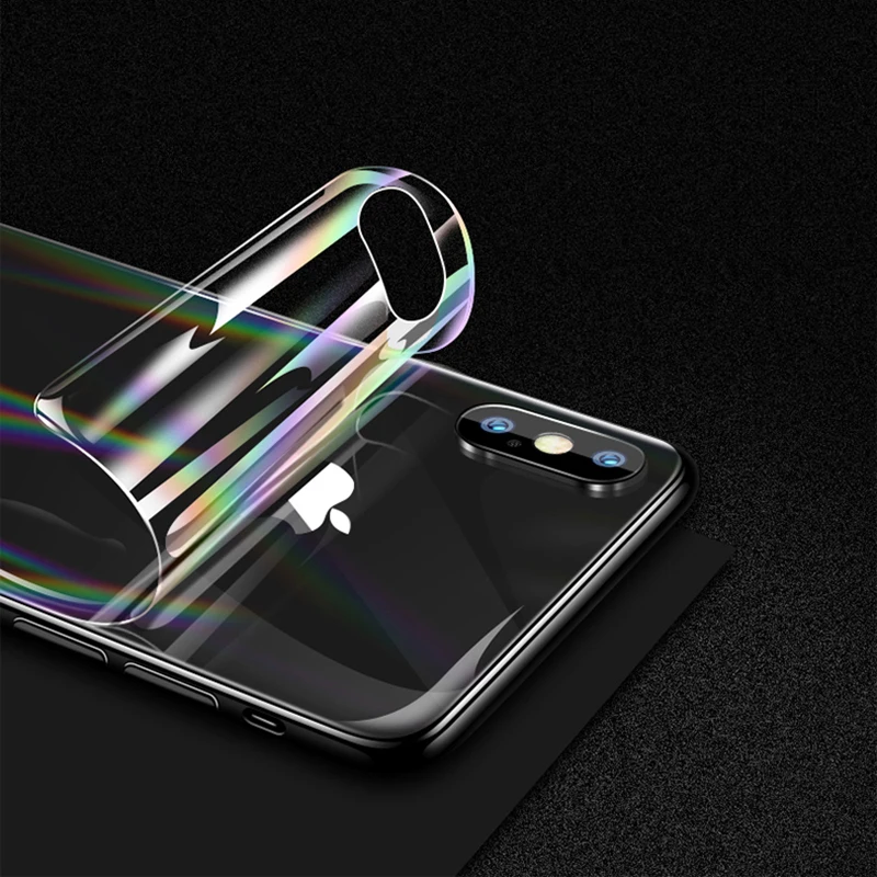 Newest Diamond Stealth Film Clear Aurora Phone Back Protective Film For iPhone X 8 7 Plus SAMSUNG S9+ S8 Note 8 W2017 W2018 1+6 (8)