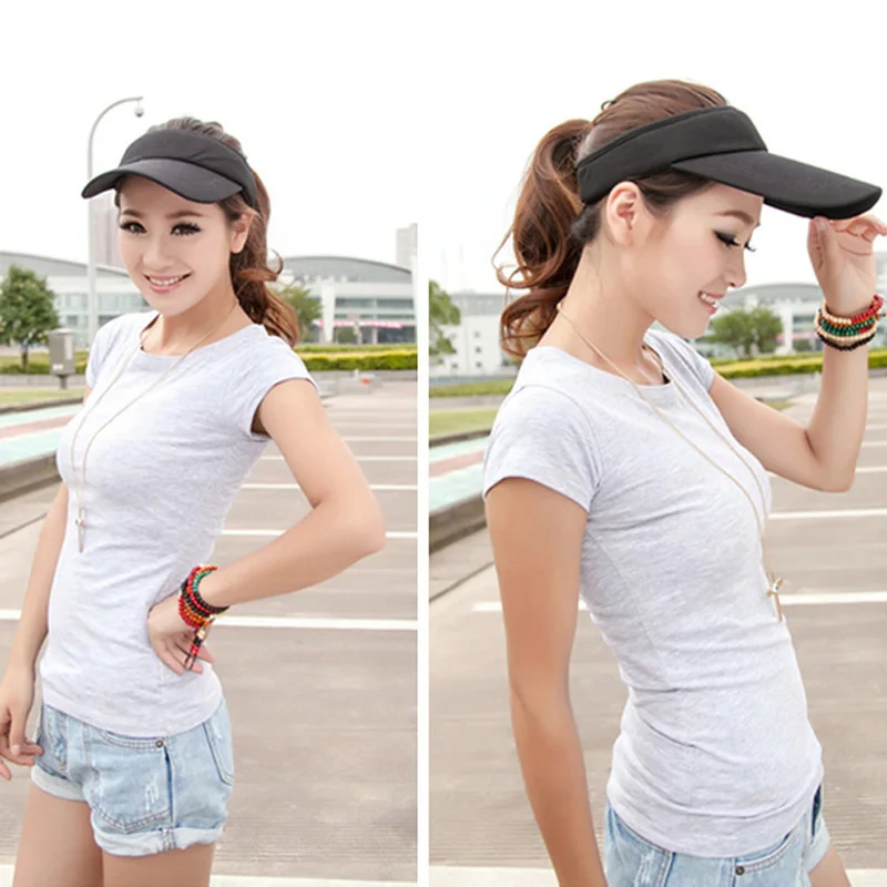 Empty Top Visor Summer Sun Hats Baseball Caps Men Sports Tennis Cap No Top Sun Hat Outdoor Duck Tongue Outdoor Hiking