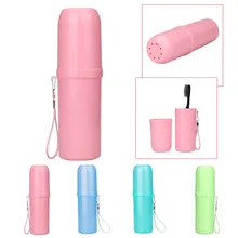 Кемпинг Ванная комната Зубная щётка держатель зубной пасты картридж отсека Кубок безопасности и выживания Z922